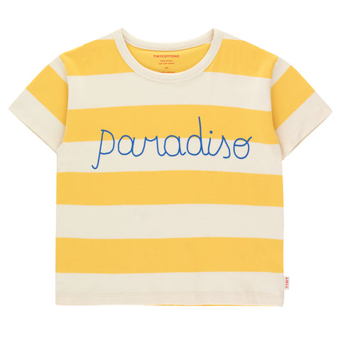 Paradiso Stripes Tee – light cream/yellow