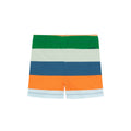 Stripes Short – tangerine/almond/pistachio