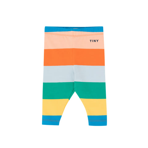 Stripes Baby Pant – papaya/washed blue/yellow