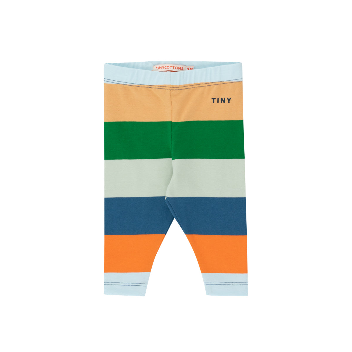 Stripes Baby Pant – tangerine/almond/pistachio