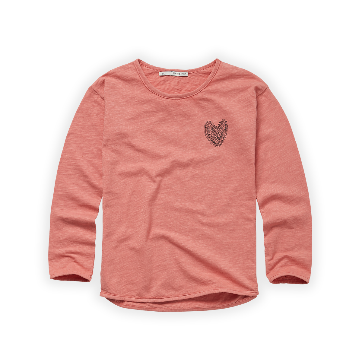 Longsleeve T-Shirt Heart faded rose