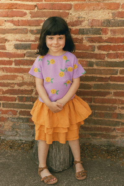 Jacquard Short T-Shirt Grapefruits – orchid