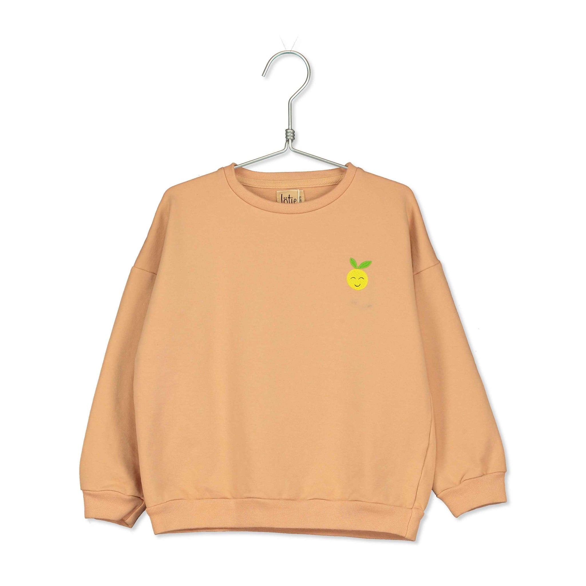 Sweatshirt Grapefruit Embroidery – nude
