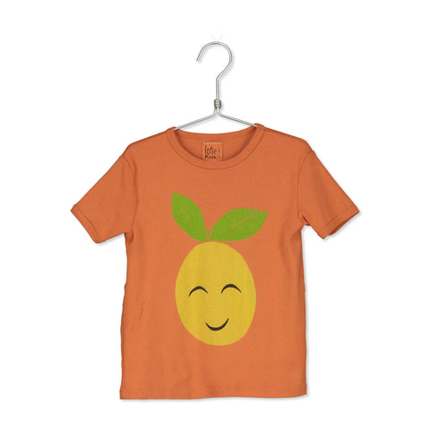 Retro Shirt Smiley Grapefruit – orange