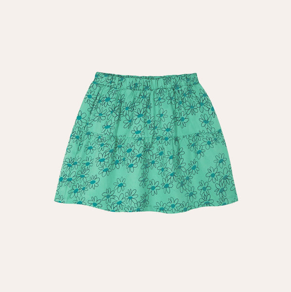 Green Daisies Skirt